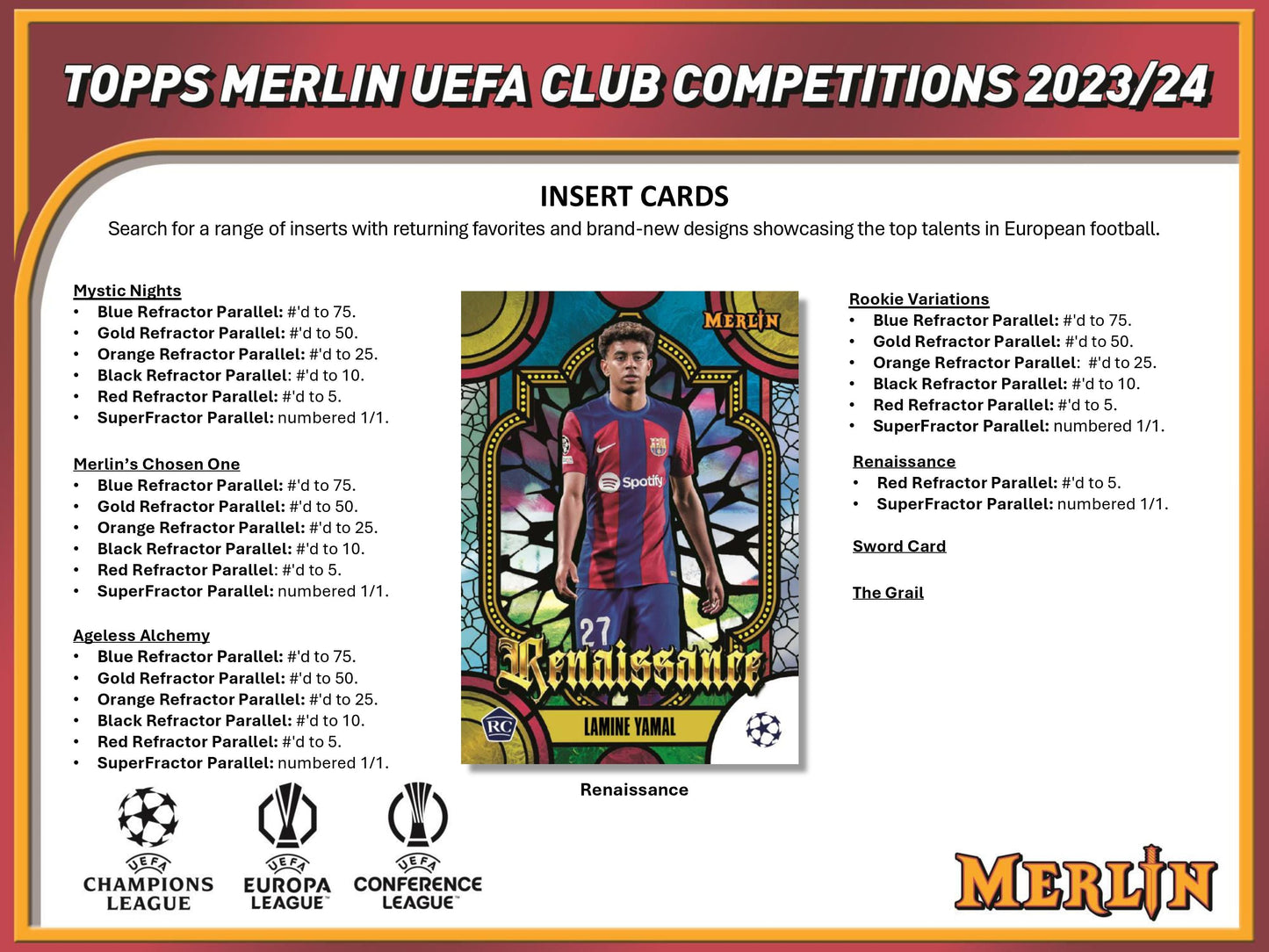 2023-24 Topps UEFA Merlin Soccer Chrome HOBBY Box