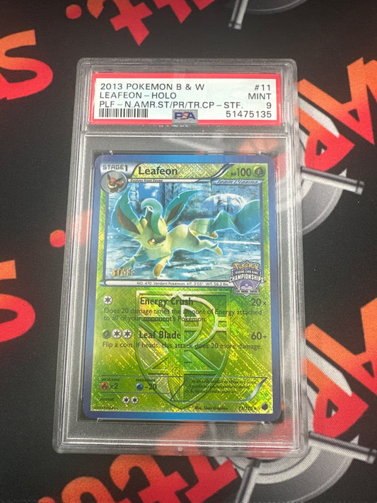 2013 Pokémon Leafeon - State Championship Staff Promo PSA 9 mint #11