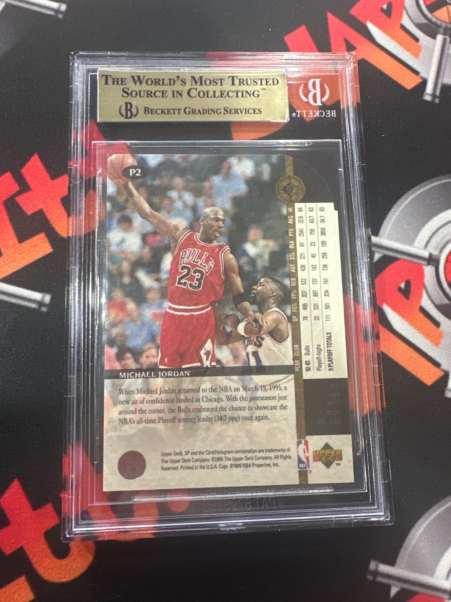 1994-95 Michael Jordan Playoff Heroes Die Cuts #P2