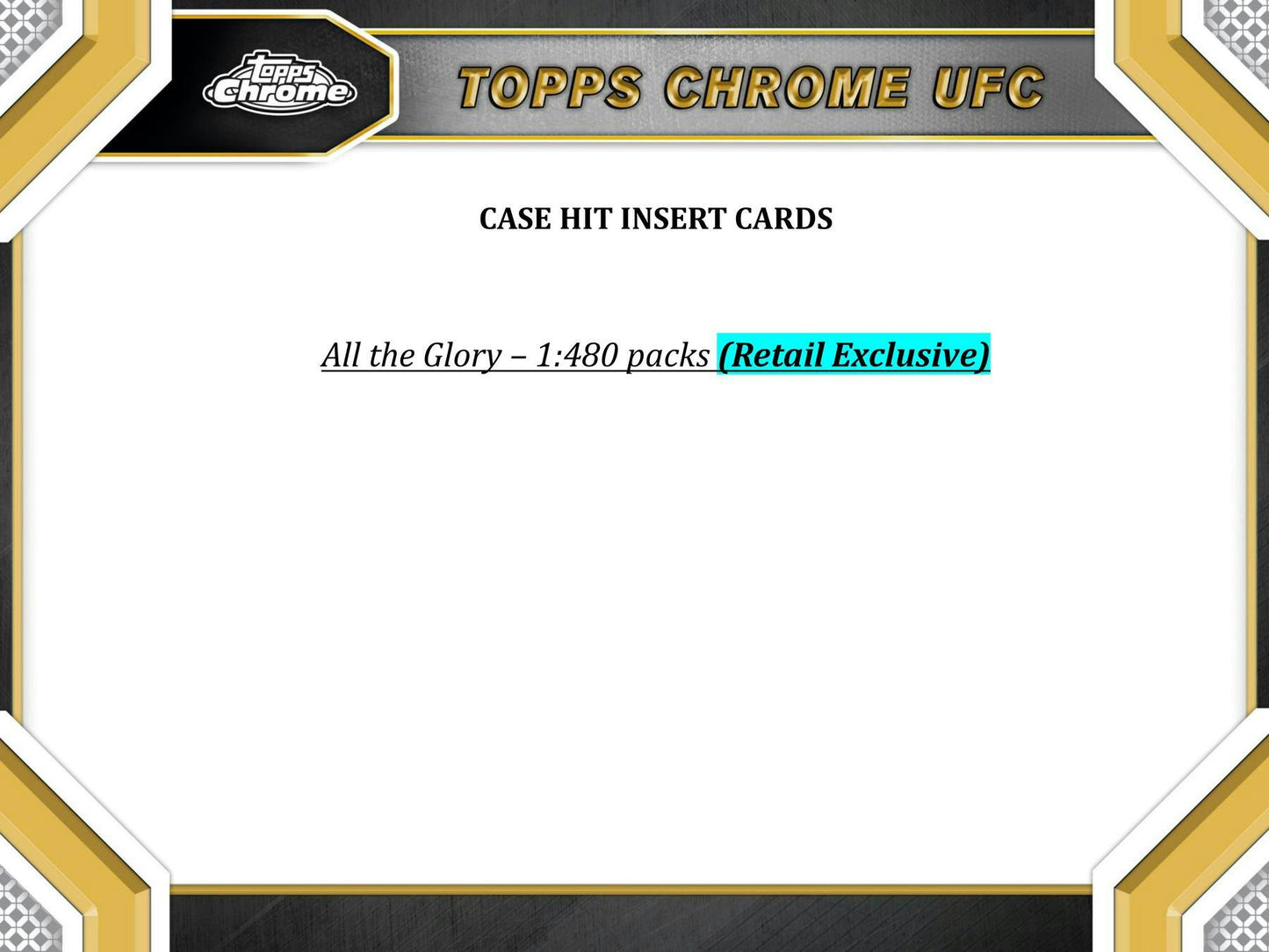 2024 Topps Chrome UFC 6-Pack Blaster Box