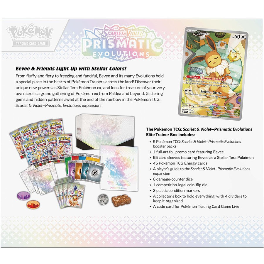 Pokémon TCG: Scarlet & Violet - Prismatic Evolutions Elite Trainer Box