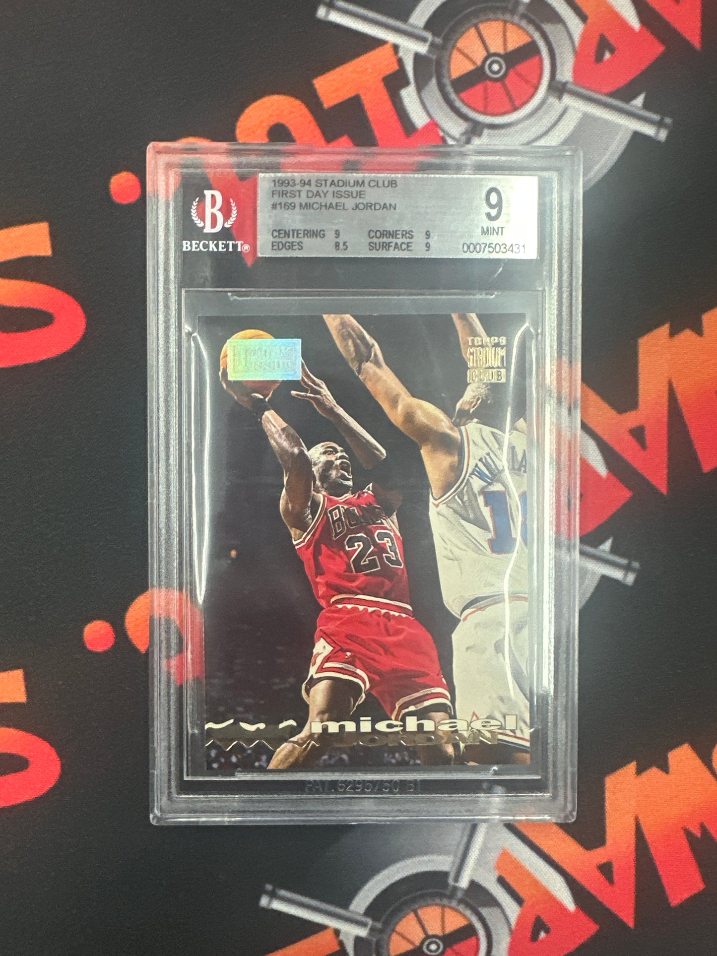 1993-94 Stadium Club Michael Jordan - First Day Issue BGS 9 #169