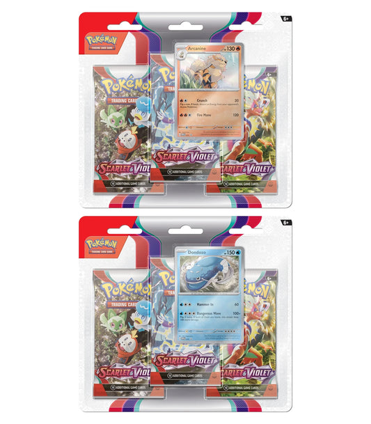 Pokemon TCG: Scarlet Violet 3 Pack Blister - Assorted