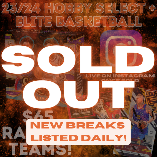 Break #4 - 23/24 HOBBY SELECT, ELITE & CROWN BASKETBALL - $65 Random Teams!