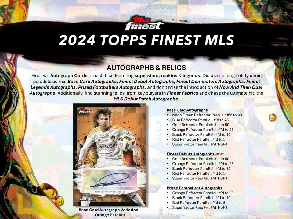 2024 Topps Finest MLS Soccer Hobby Box
