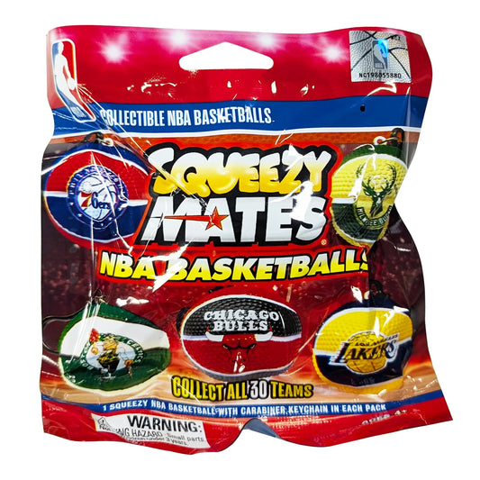 SQUEEZY MATES 2024 NBA 2.5” Squishy NBA Basketball - Assorted*