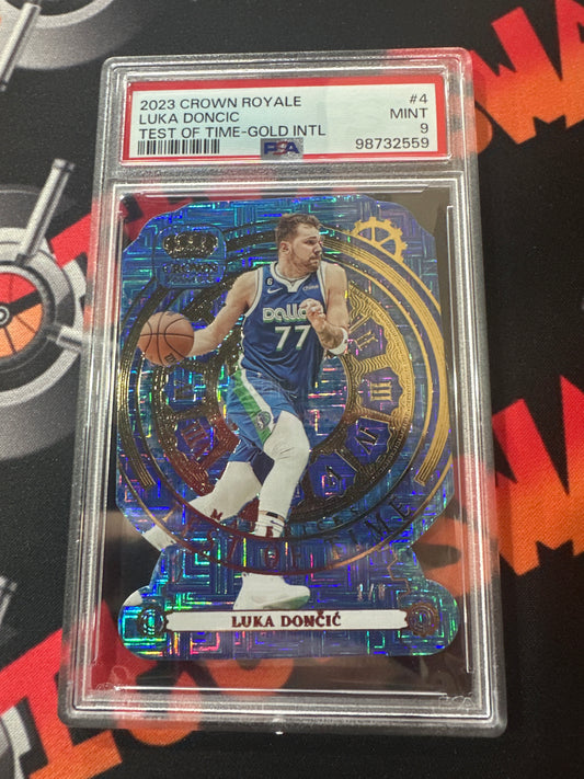 2023 Luka Doncic Crown Royale - Test of Time Gold INTL /8 - PSA 9 #4