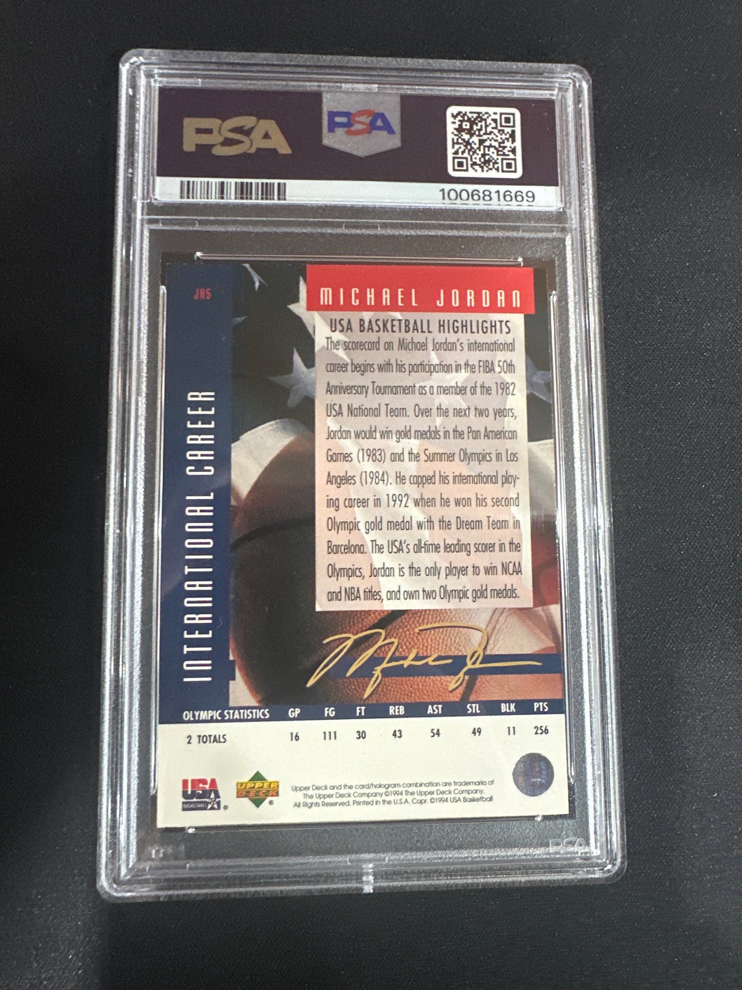 1994 Upper Deck USA Michael Jordan - Jordan’s Highlights PSA 7 #JH5