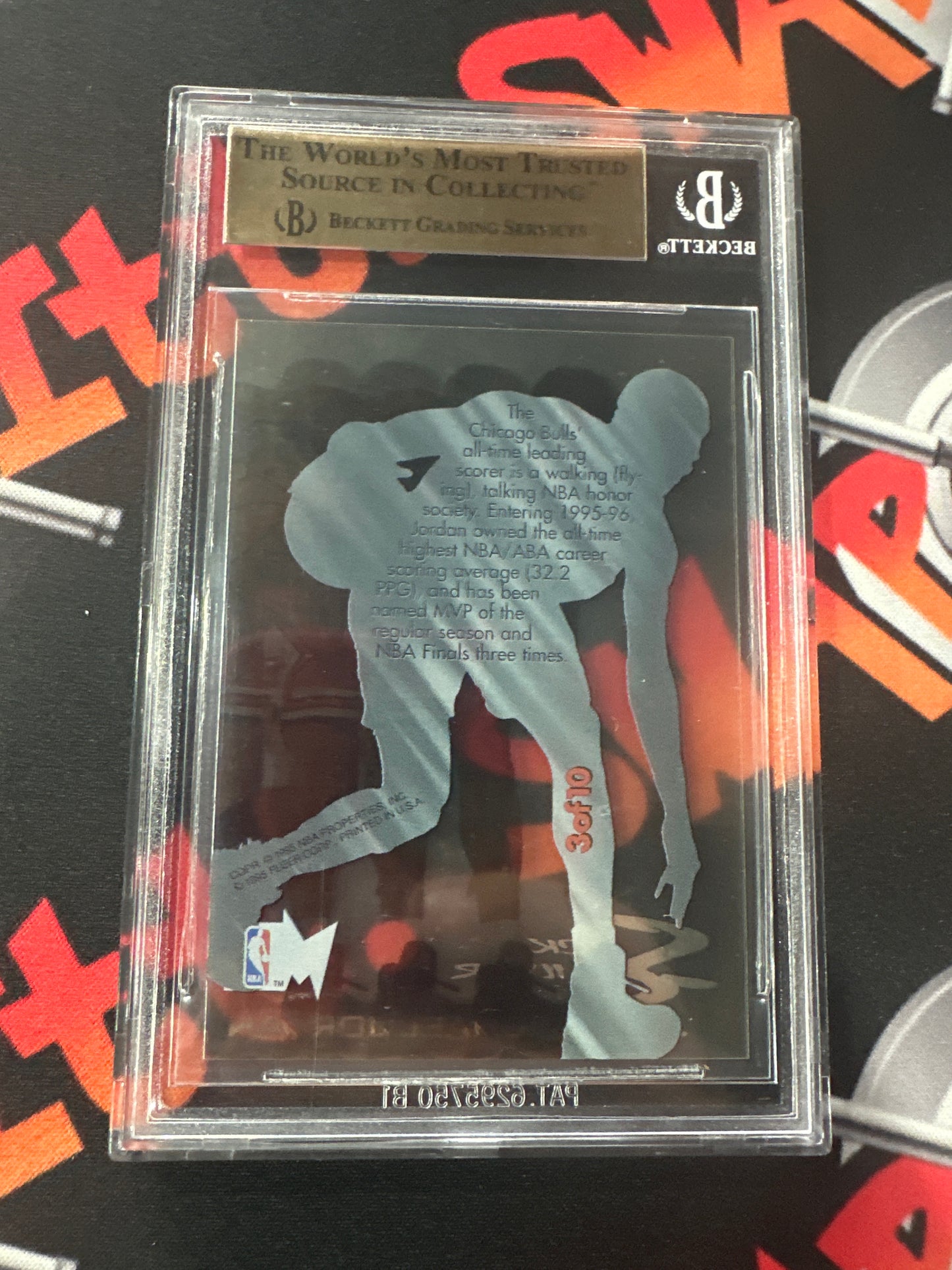 1995-96 Fleer Metal Michael Jordan - Slick Silver BGS GEM MINT 9.5 #3