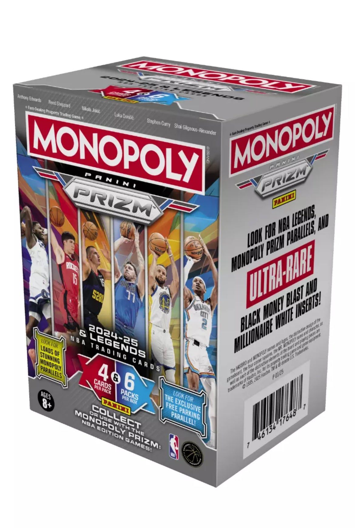 2024-25 Panini Prizm Monopoly NBA Basketball Blaster Box
