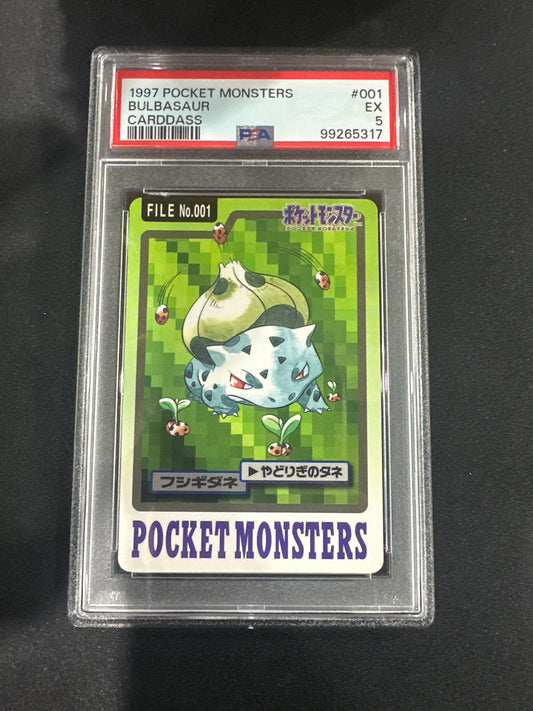 1997 Pocket Monsters - Bulbasaur Carddass PSA 5 #001