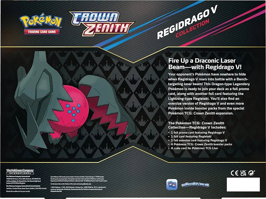 Pokémon - Crown Zenith REGIDRAGO V Collection Box Set