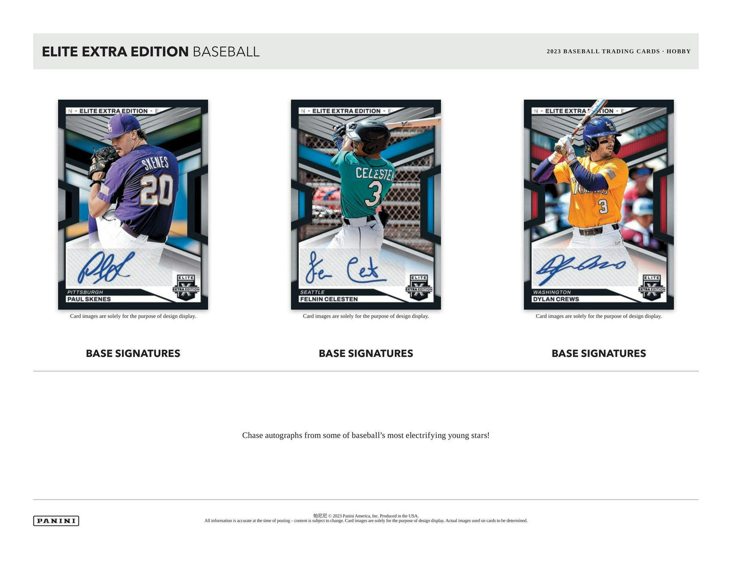 2023 Panini ELITE EXTRA EDITION Baseball Hobby Box