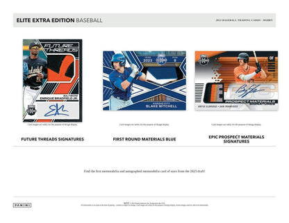 2023 Panini ELITE EXTRA EDITION Baseball Hobby Box