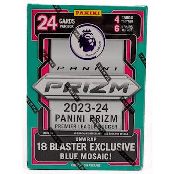 2023-24 Panini PRIZM EPL English Premier League Soccer Hobby Blaster Box [Blue Mosaic]