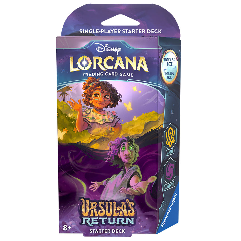 Disney Lorcana Trading Cards Ursula's Return Amber and Amethyst Starter Deck