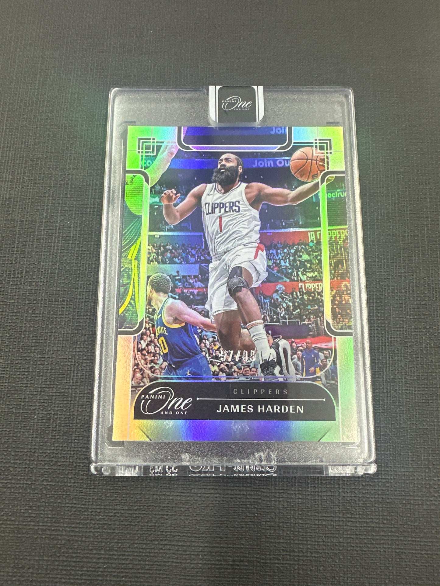 Panini One and One - James Harden Base Refractor /99 #74