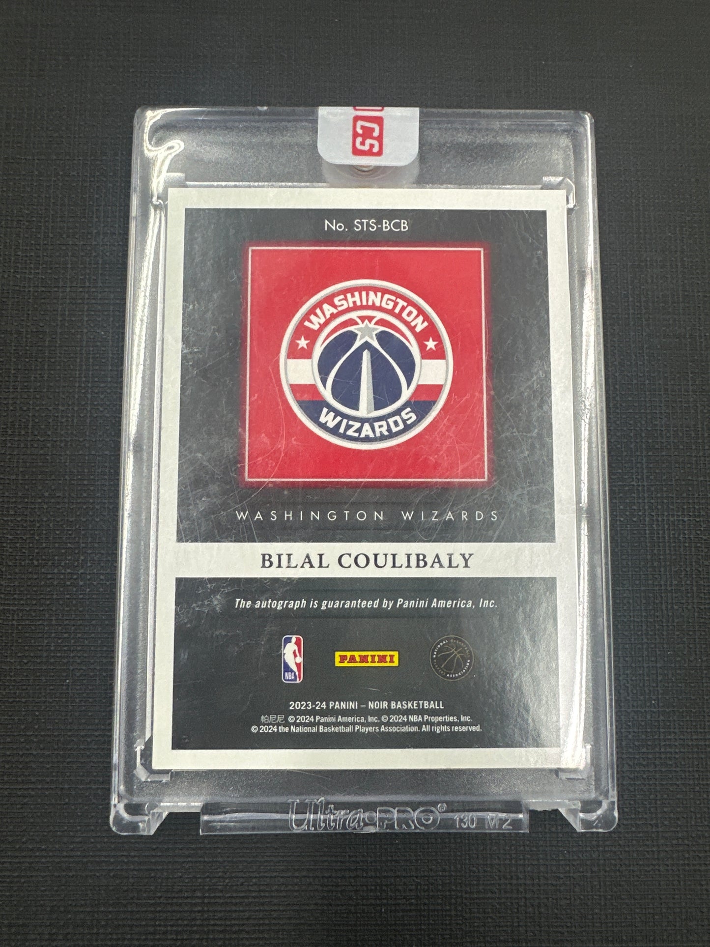 2023-24 Panini Noir Bilal Coulibaly - Showtime Signatures On Card Auto /25 #STS-BCB