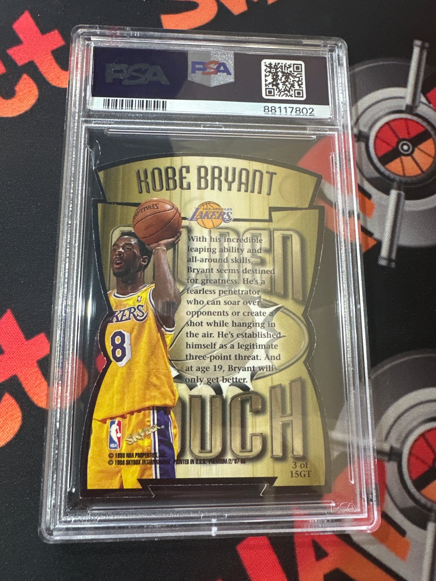 1997 Skybox Premium Kobe Bryant - Golden Touch PSA 7 #3GT