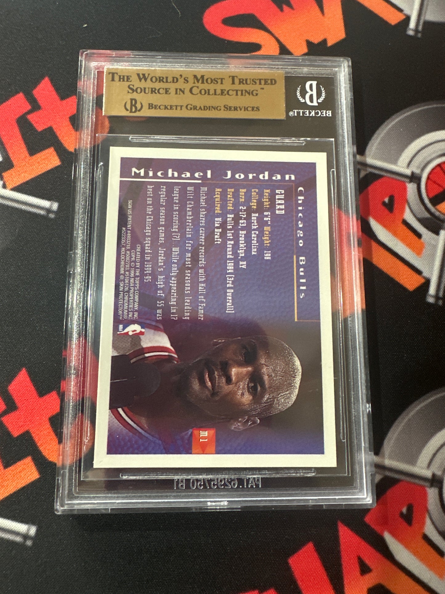 1995/96 Topps Michael Jordan - Finest Mystery BGS GEM MINT 9.5 #M1