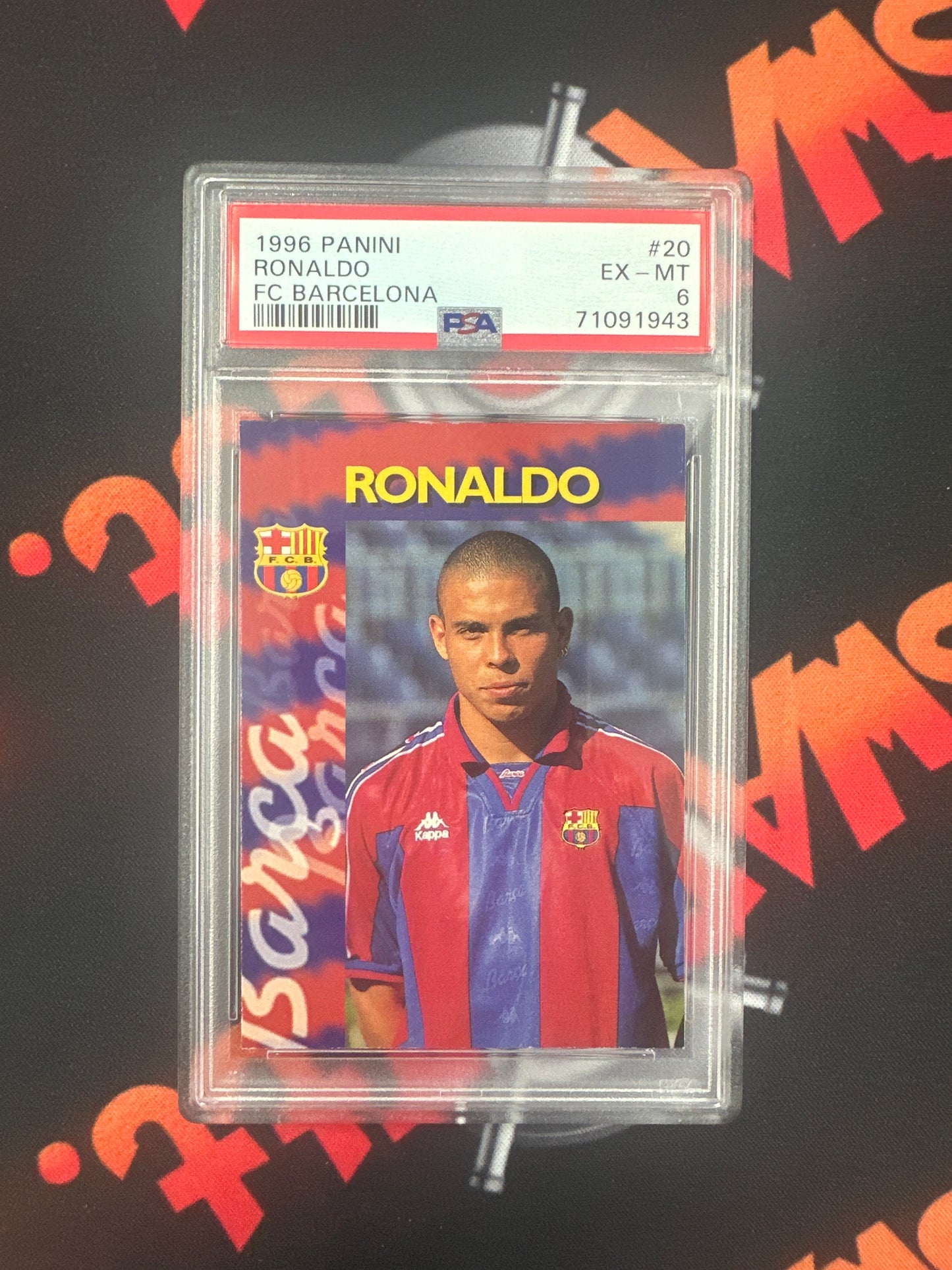 1996 Panini Ronaldo R9 - FC Barcelona PSA 6 #20