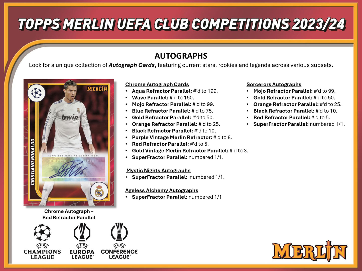 2023-24 Topps UEFA Merlin Soccer Chrome HOBBY Box