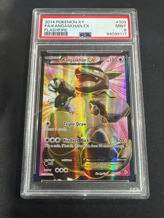 2014 Pokemon XY - FA/KANGASKHAN EX - Flashfire PSA 9 #103