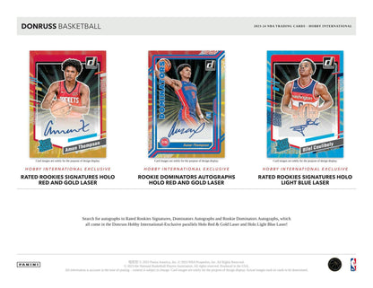 2023-24 Panini Donruss Basketball International Hobby Box