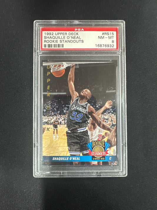 1992 Upper Deck Shaquille O’neal - Rookie Standouts PSA 8 #RS15