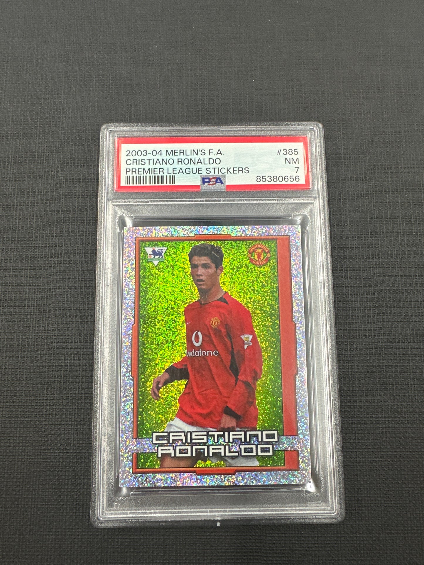 2003-04 Merlin’s FA Cristiano Ronaldo - Premier League Stickers PSA 7 #385