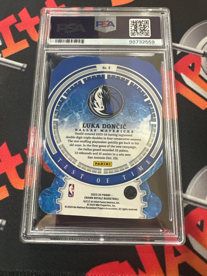 2023 Luka Doncic Crown Royale - Test of Time Gold INTL /8 - PSA 9 #4