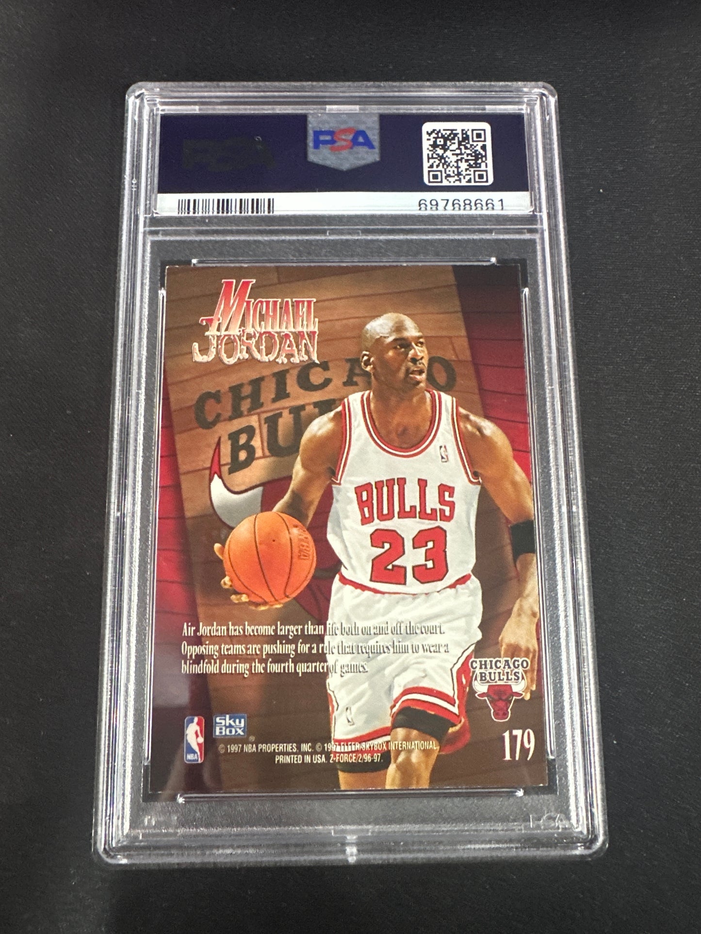 1996 Skybox Z-Force - Michael Jordan PSA 8 #179