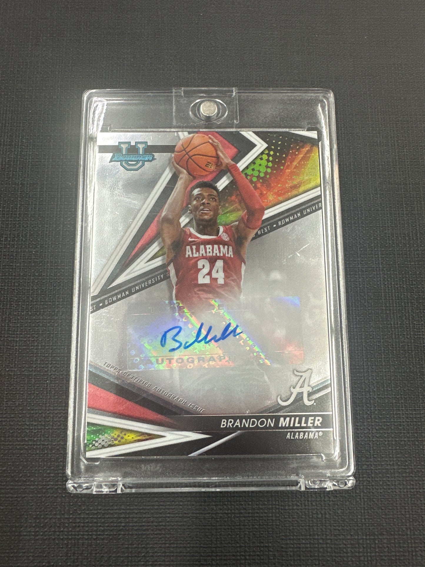 2022-23 Bowman’s Best University Basketball - Brandon Miller Collegiate Auto RC #BOA-BM