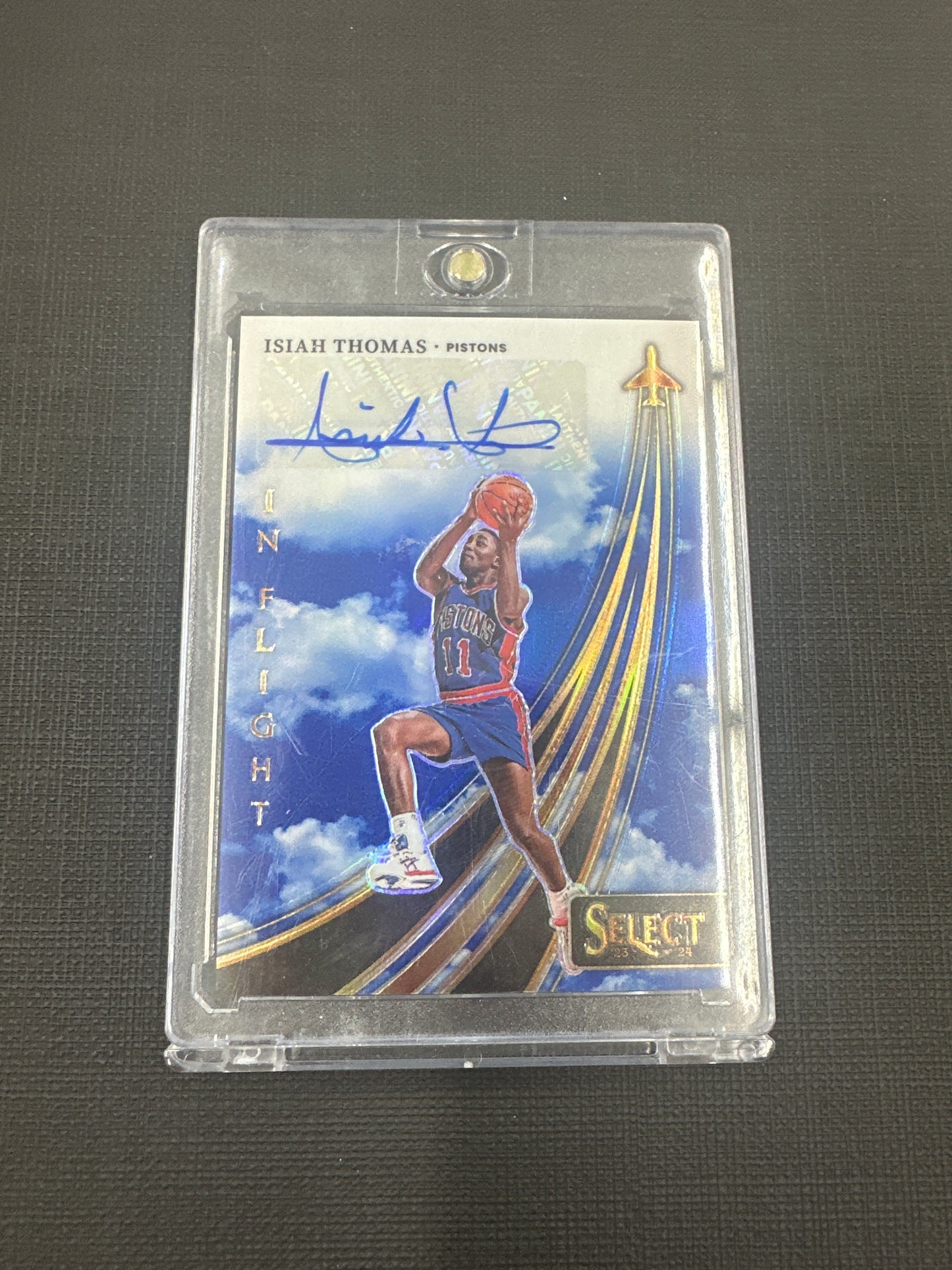 2023-24 Panini Select Isiah Thomas - In Flight Auto /49 #IFSTHM