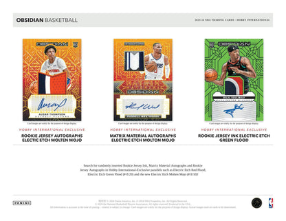 2023-24 Panini OBSIDIAN Basketball International Hobby Box