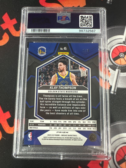 2023 Mosaic Klay Thompson - Black Gold Choice /8 - PSA 9 #45