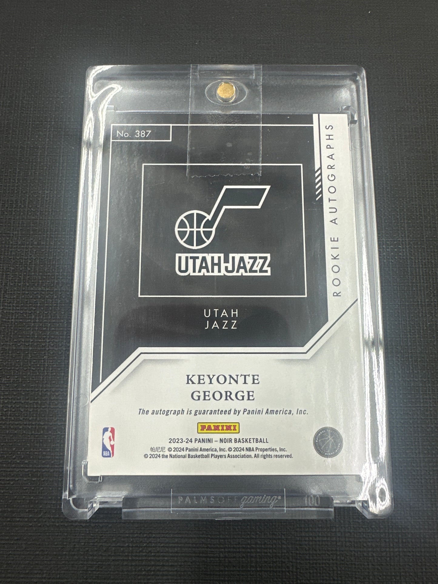 2023-24 Panini Noir Keyonte George - Rookie On Card Autographs /99 #387