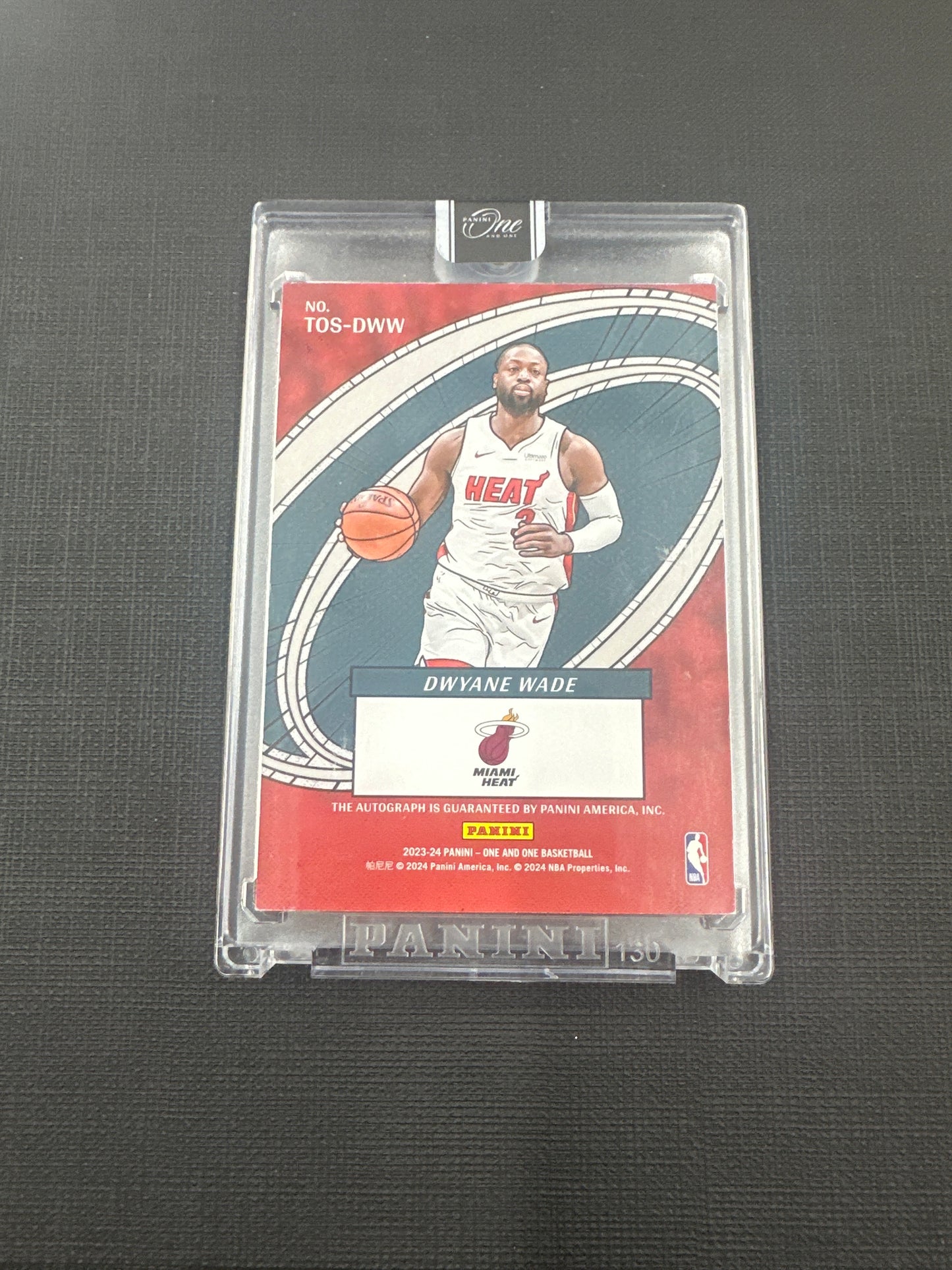 Panini One and One Dwayne Wade - The Oneders One Card Auto /25