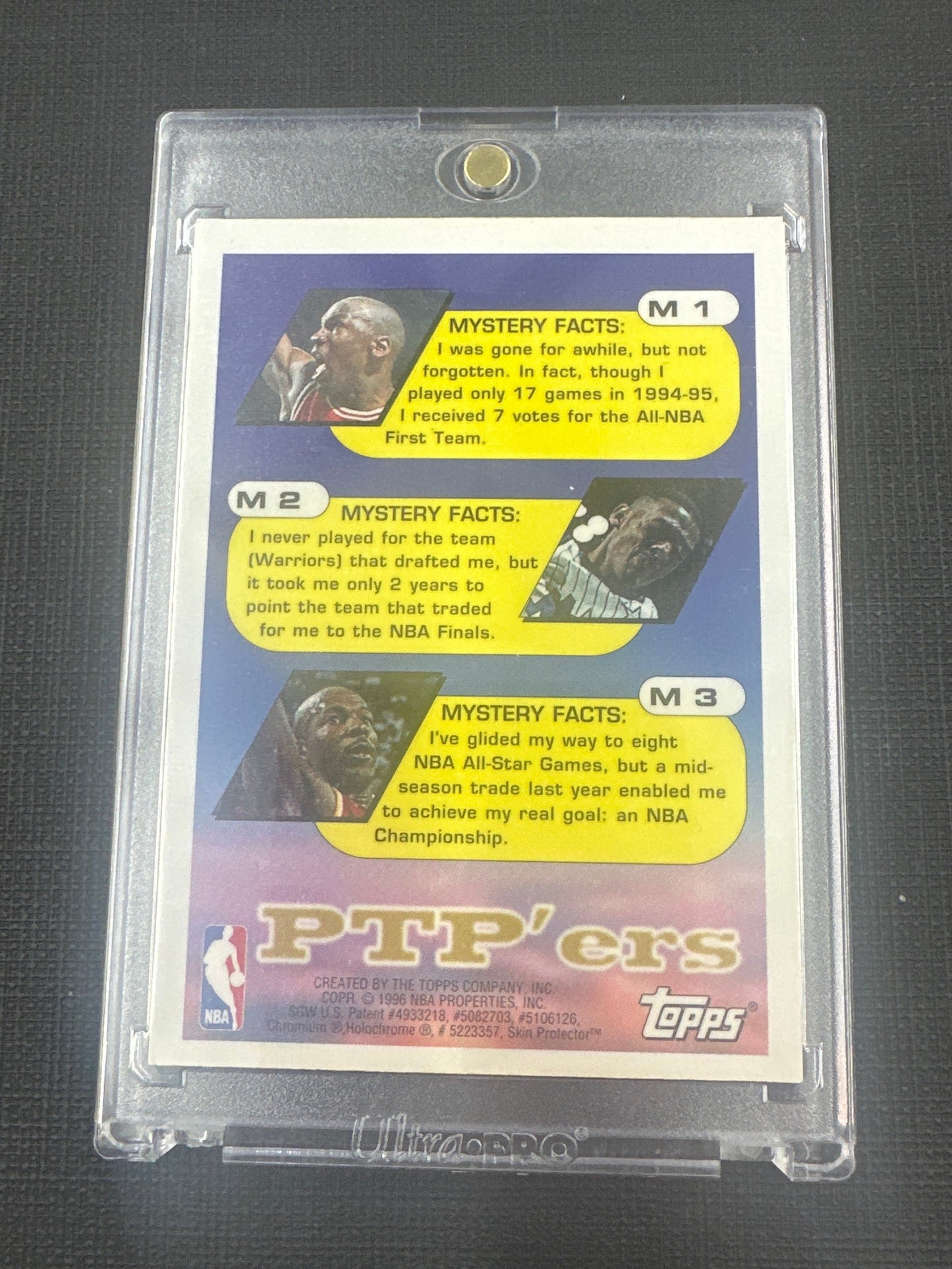 1996 Topps Finest Michael Jordan - Mystery Refractor #M1