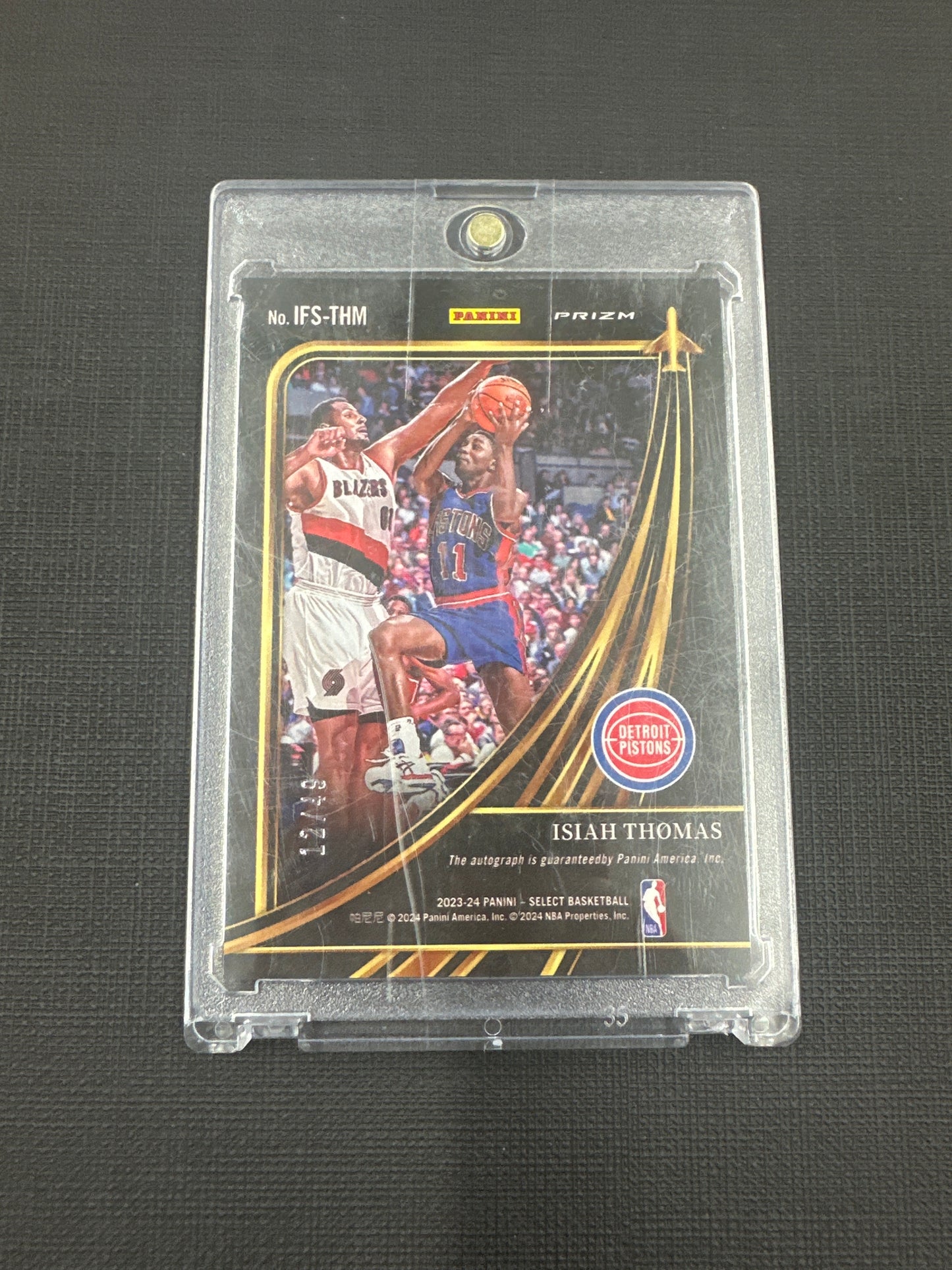 2023-24 Panini Select Isiah Thomas - In Flight Auto /49 #IFSTHM