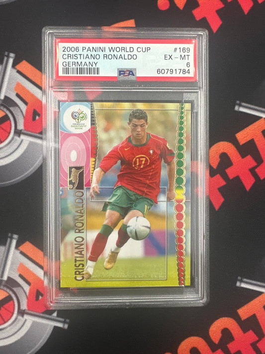 2006 Cristiano Ronaldo - Panini World Cup Germany PSA 6 #169