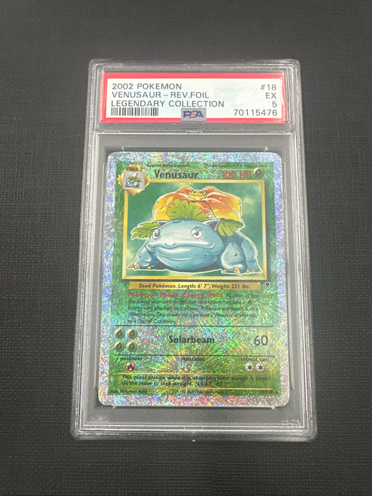 2002 Pokemon Venusaur - Revolutionary Foil - Legendary Collection PSA 5 #18