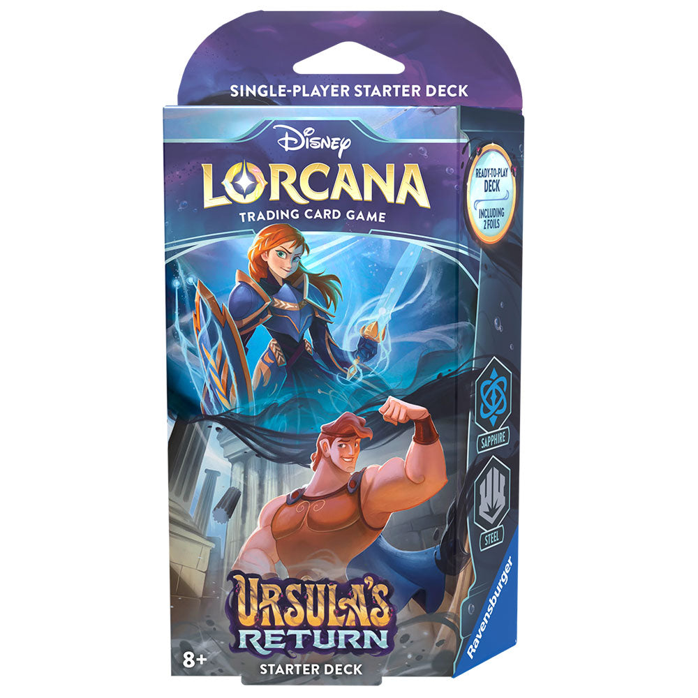 Disney Lorcana Trading Cards Ursula's Return Sapphire and Steel Starter Deck