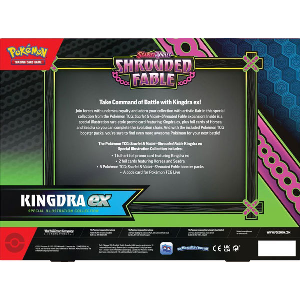 POKEMON TCG Scarlet & Violet 6.5 SHROUDED FABLE Kingdra OR Greninja EX Special Collection