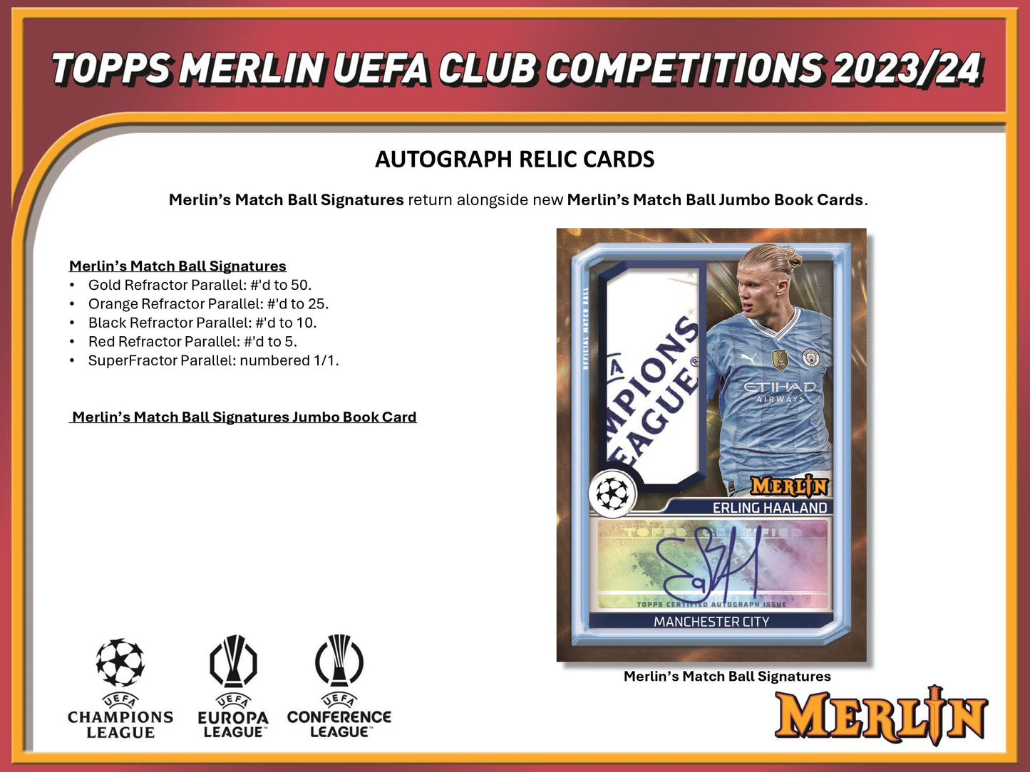 2023-24 Topps UEFA Merlin Soccer Chrome HOBBY Box