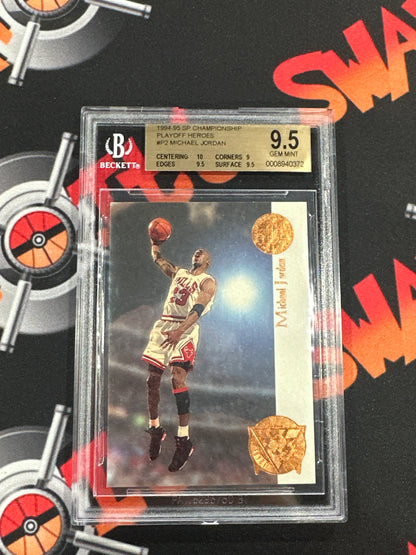 Michael Jordan 1994/95 SP Championship Playoff Heroes #P2 BGS 9.5 GEM MINT