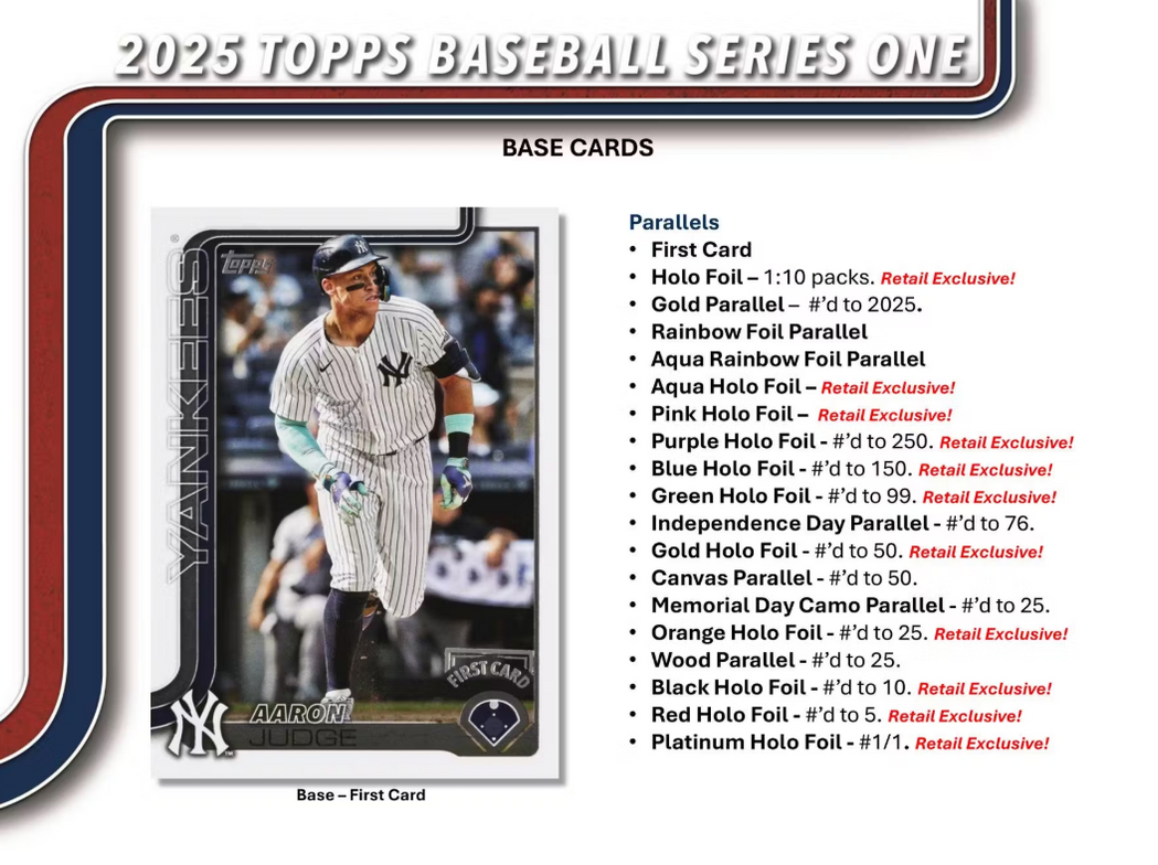 2025 Topps Series 1 Baseball Value Blaster Box