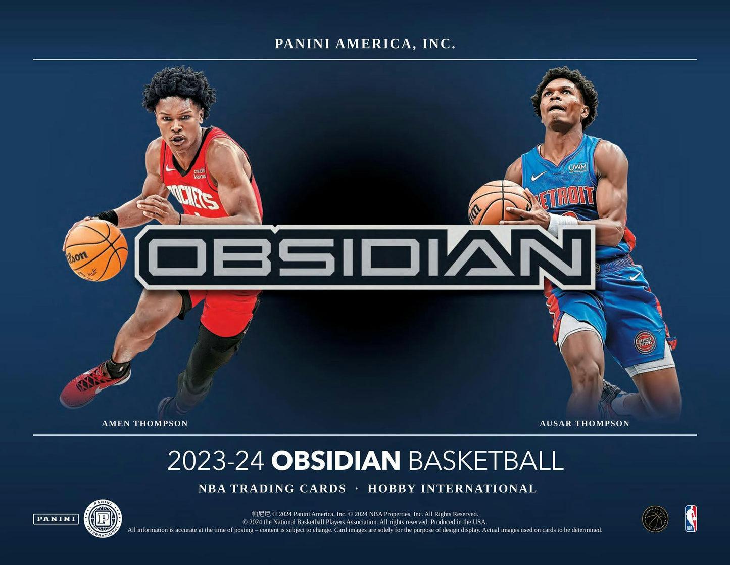 2023-24 Panini OBSIDIAN Basketball International Hobby Box