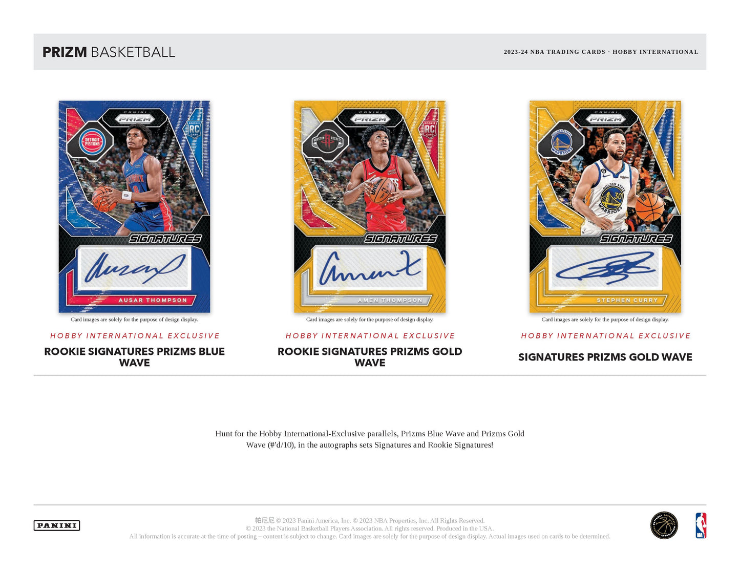 2023-24 Panini PRIZM Basketball Hobby International Box