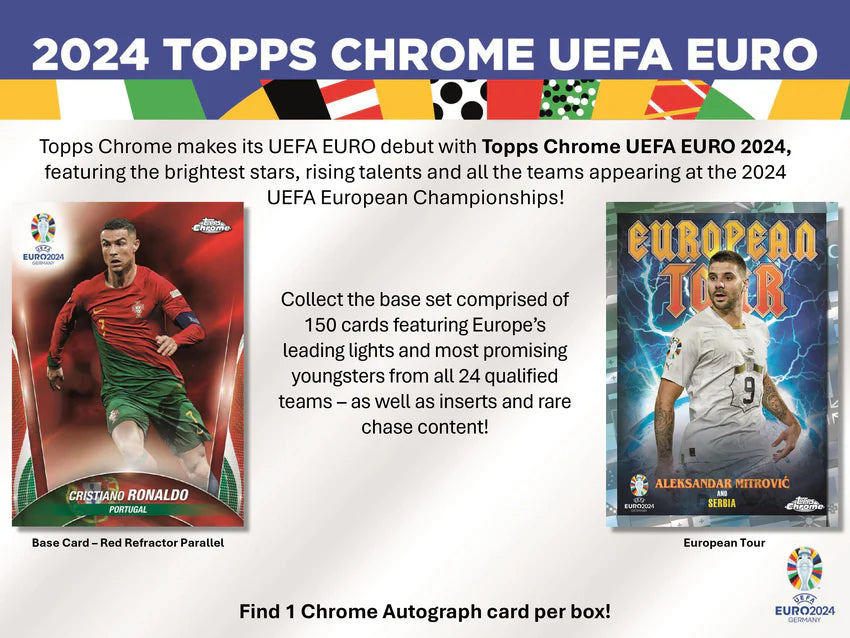 2024 Topps Chrome® UEFA EURO Hobby Box